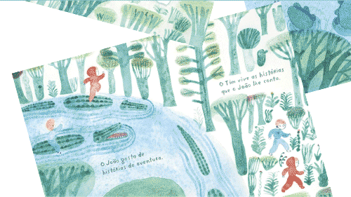 animação com as páginas interiores do livro João Timoneiro